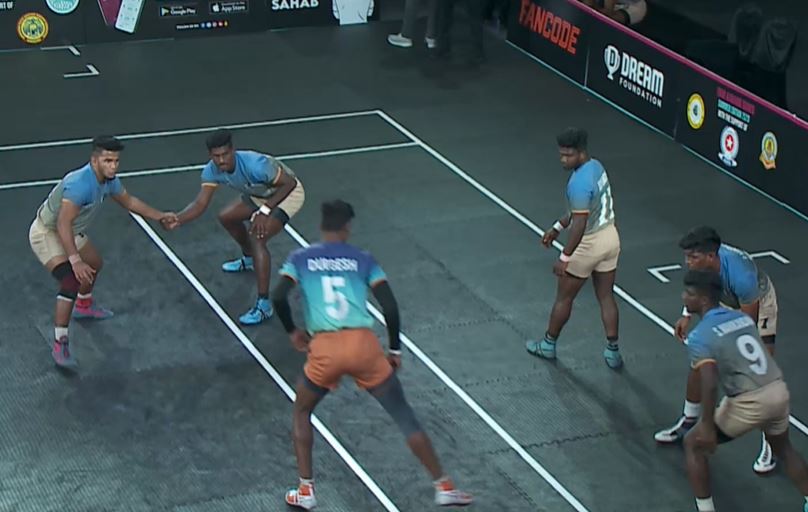 19 Raid points! Durgesh Kumar strikes early