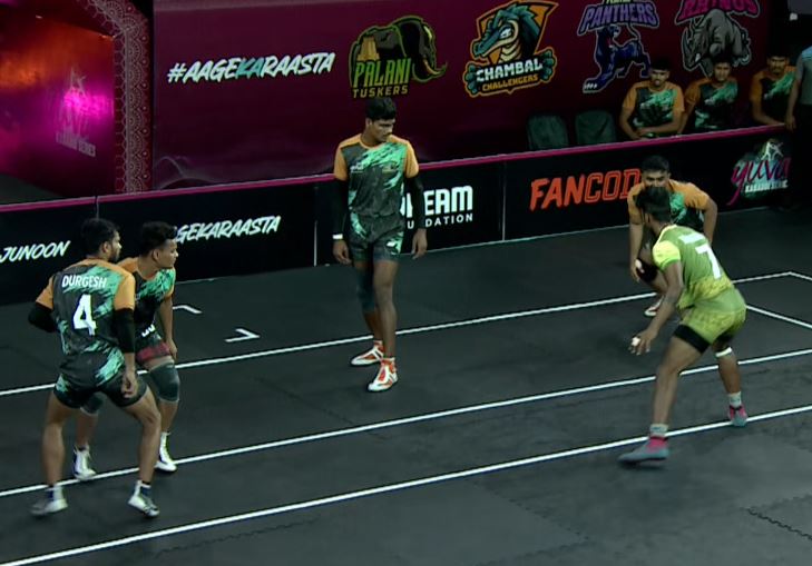 Spirited Palani Tuskers cruise past Chambal Challengers 41-33