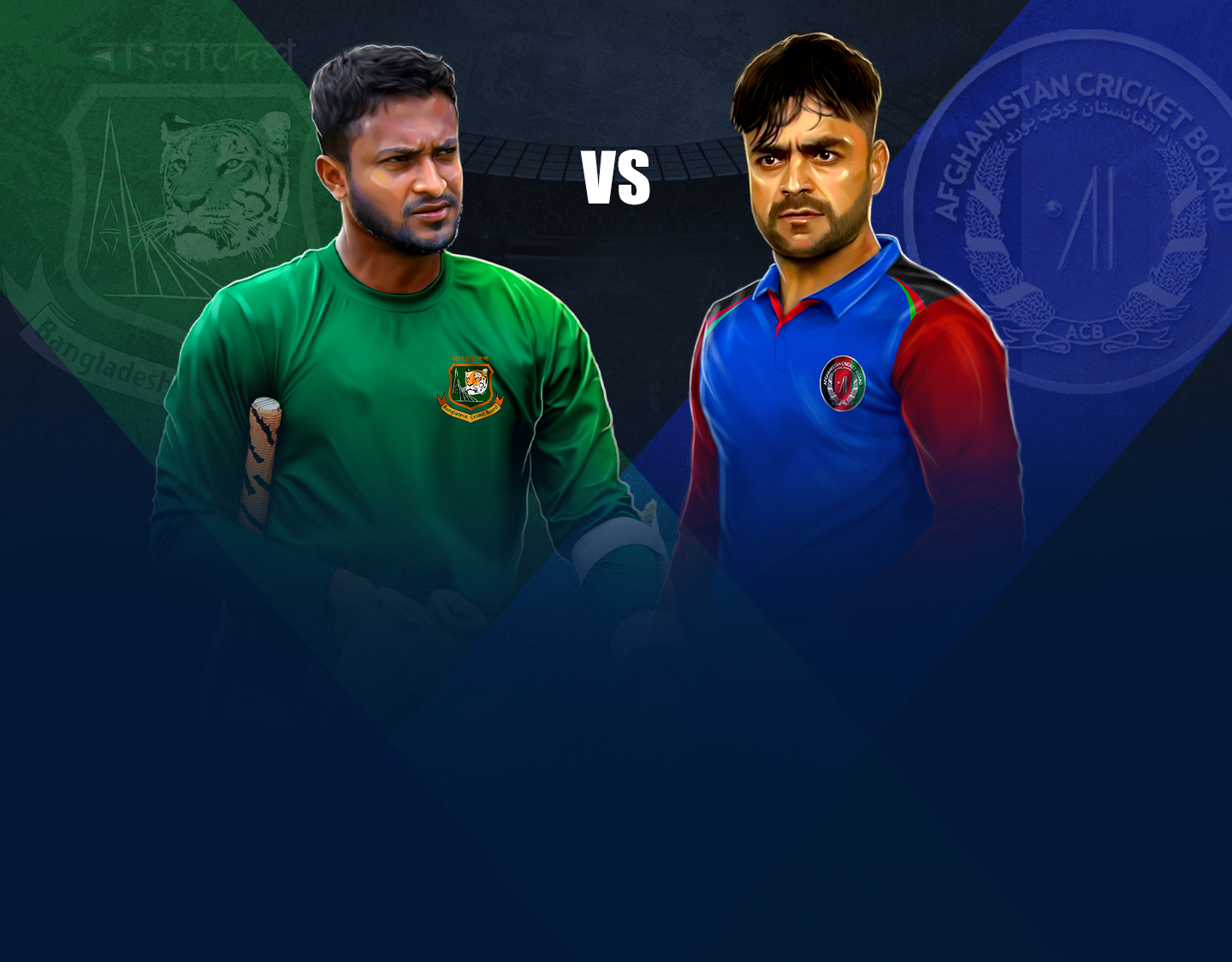 1st t20i of afghanistan tour of bangladesh, 2023: bangladesh vs afghanistan banner