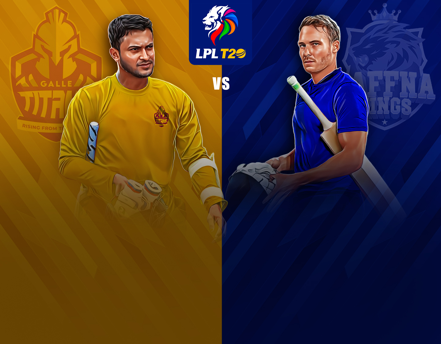 Match 7 of lanka premier league, 2023: galle titans vs jaffna kings banner