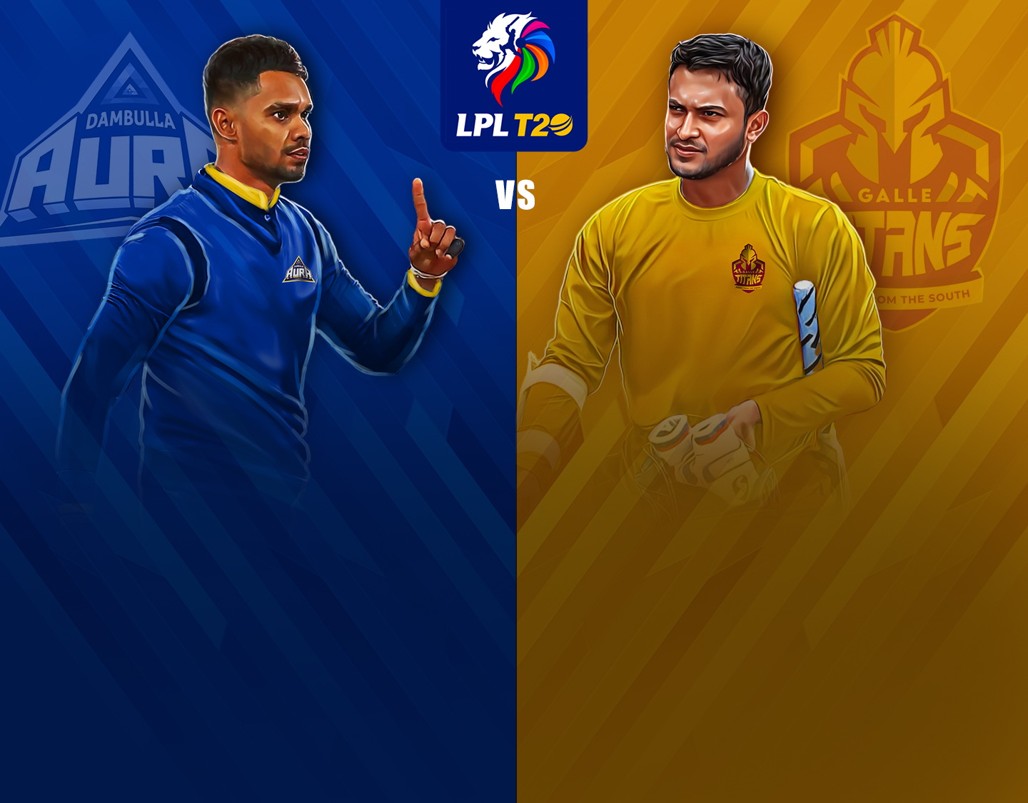 Match 14 of lanka premier league, 2023: dambulla aura vs galle titans banner