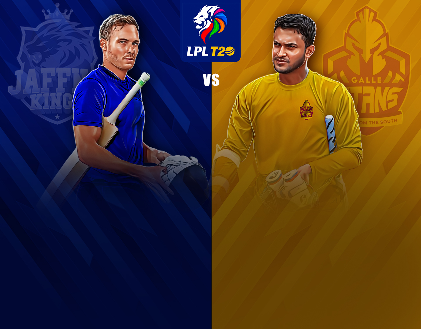 Match 17 of lanka premier league, 2023: jaffna kings vs galle titans banner