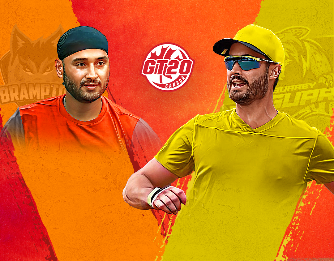 Match 18 of global t20 canada, 2023: brampton wolves vs surrey jaguars banner