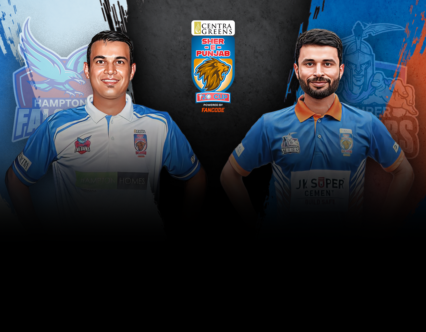 Match 30 of sher e punjab t20 cup: hampton falcons vs jk super strikers banner