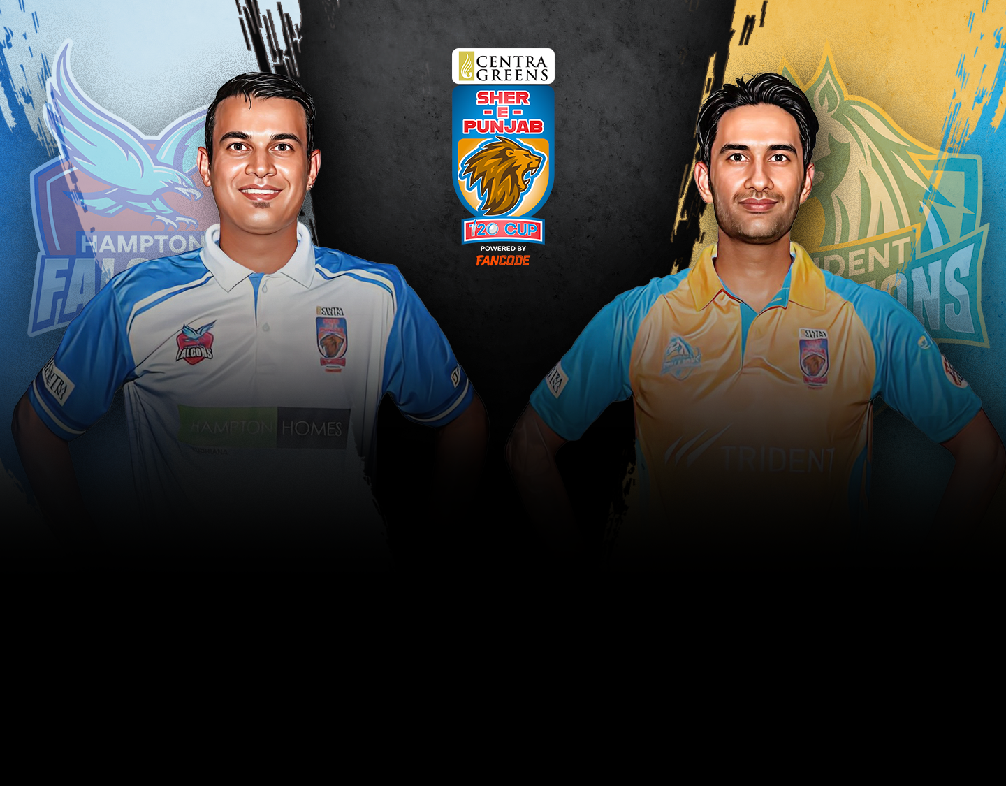 Match 24 of sher e punjab t20 cup: hampton falcons vs trident stallions banner