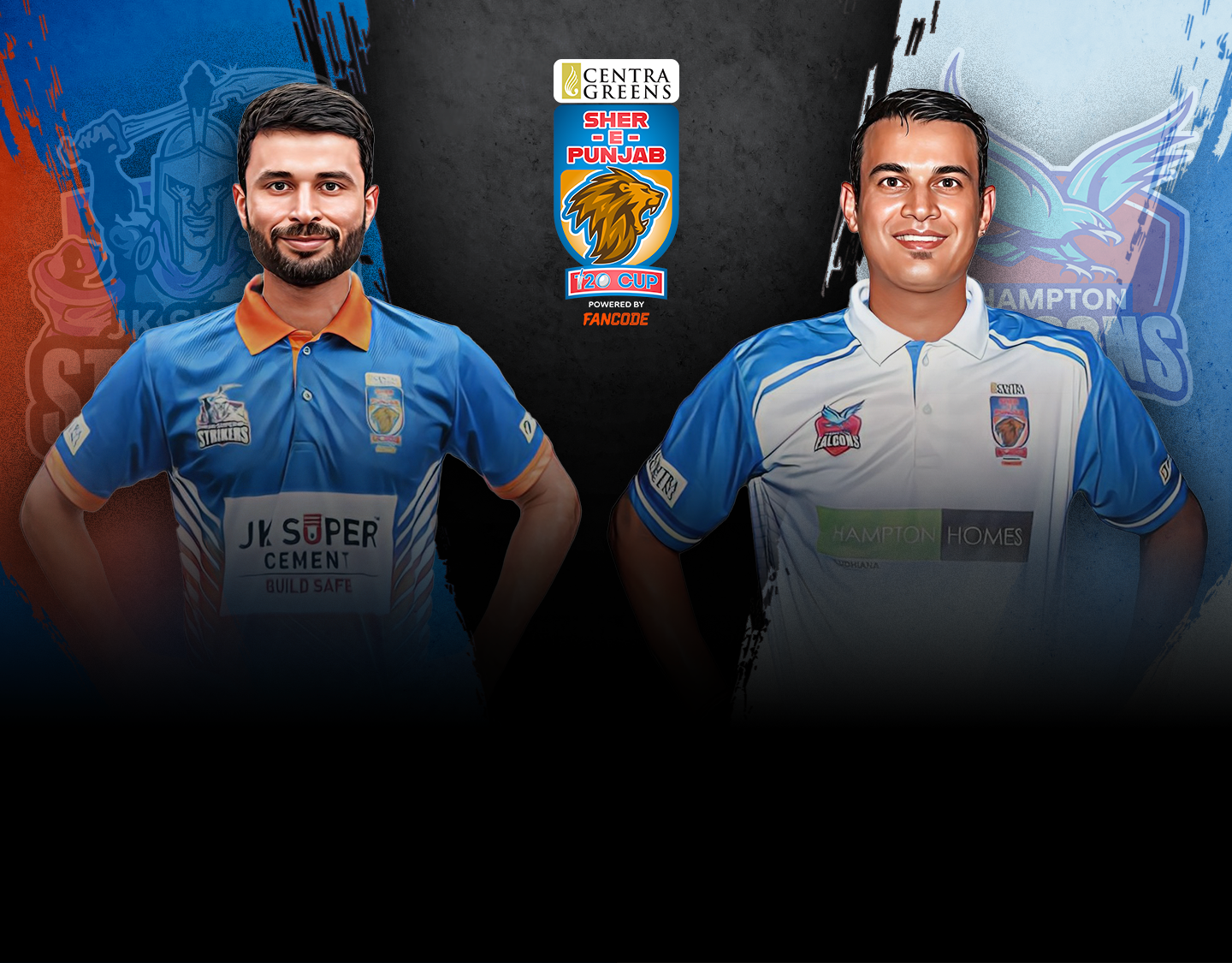 Match 9 of sher e punjab t20 cup: jk super strikers vs hampton falcons banner