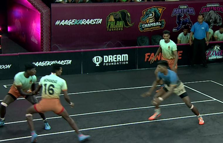 Marimuthu Selvam continues his sublime form with 5 Raid points