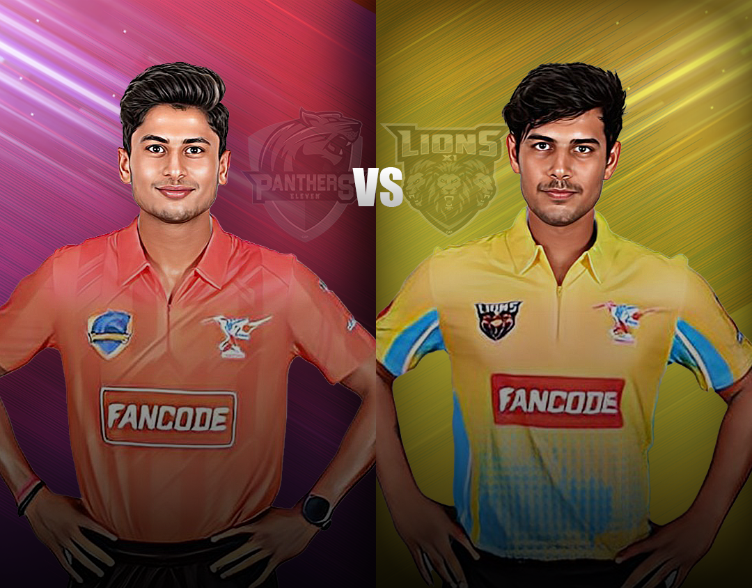 2nd semi-final of pondicherry t20 tournament, 2023: panthers xi vs lions xi banner