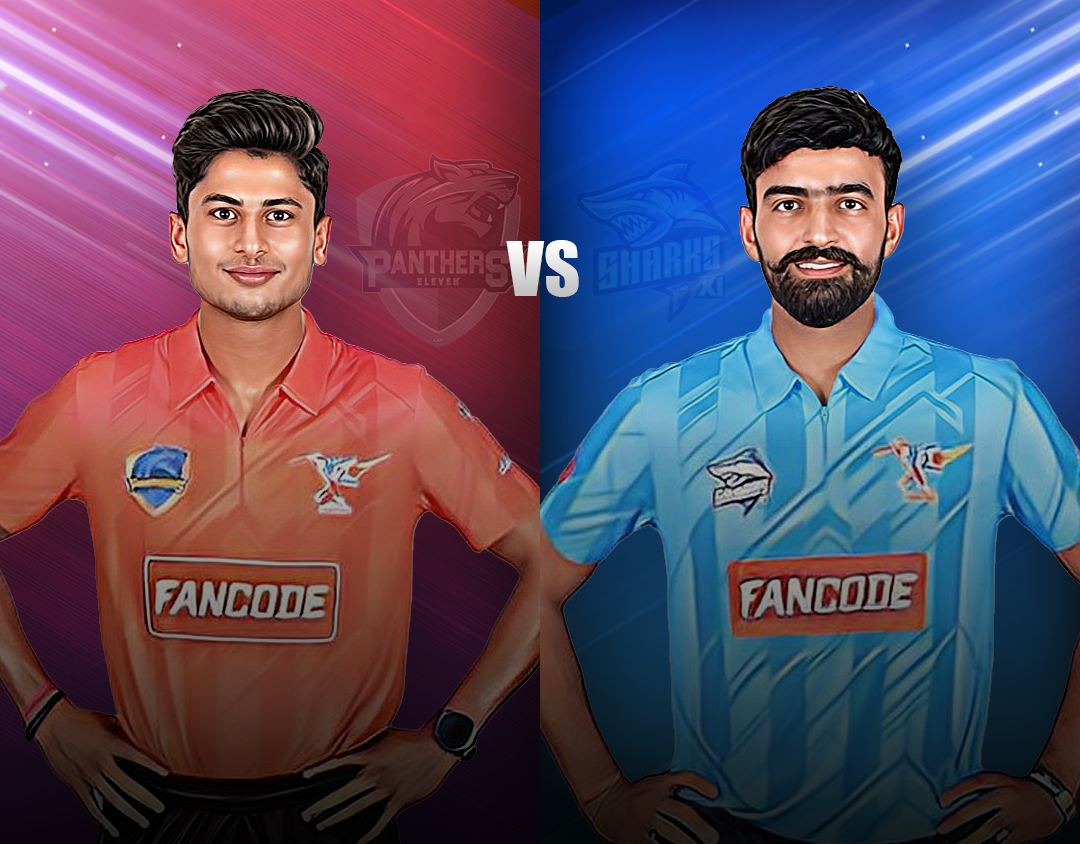 Match 24 of pondicherry t20 tournament, 2023: panthers xi vs sharks xi banner