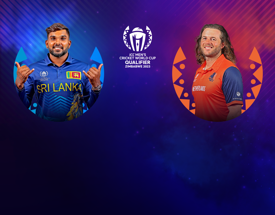 Final of icc cricket world cup qualifier, 2023: sri lanka vs netherlands banner