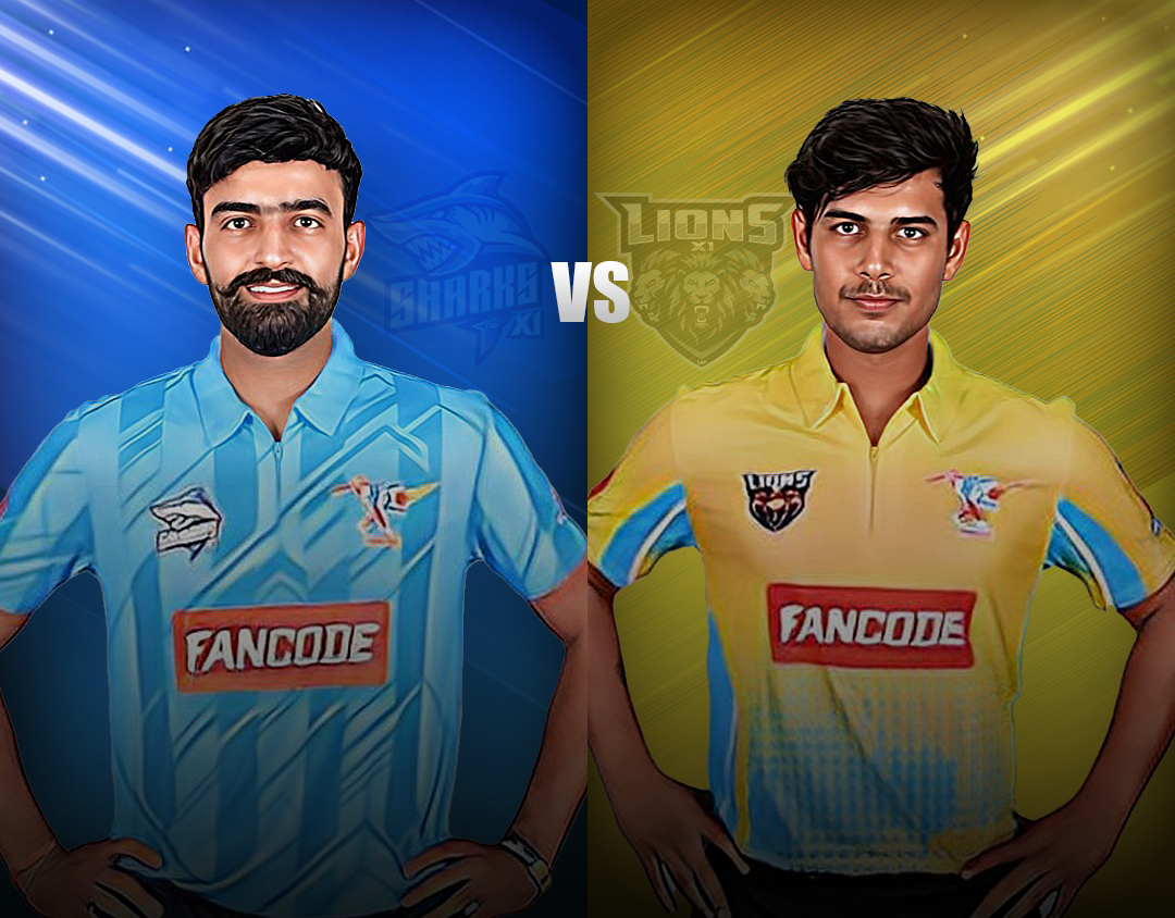 Match 27 of pondicherry t20 tournament, 2023: sharks xi vs lions xi banner