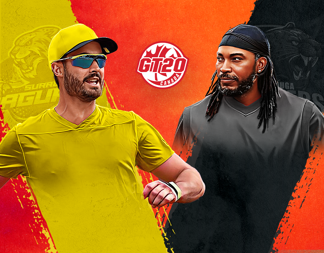 Match 13 of global t20 canada, 2023: mississauga panthers vs surrey jaguars banner