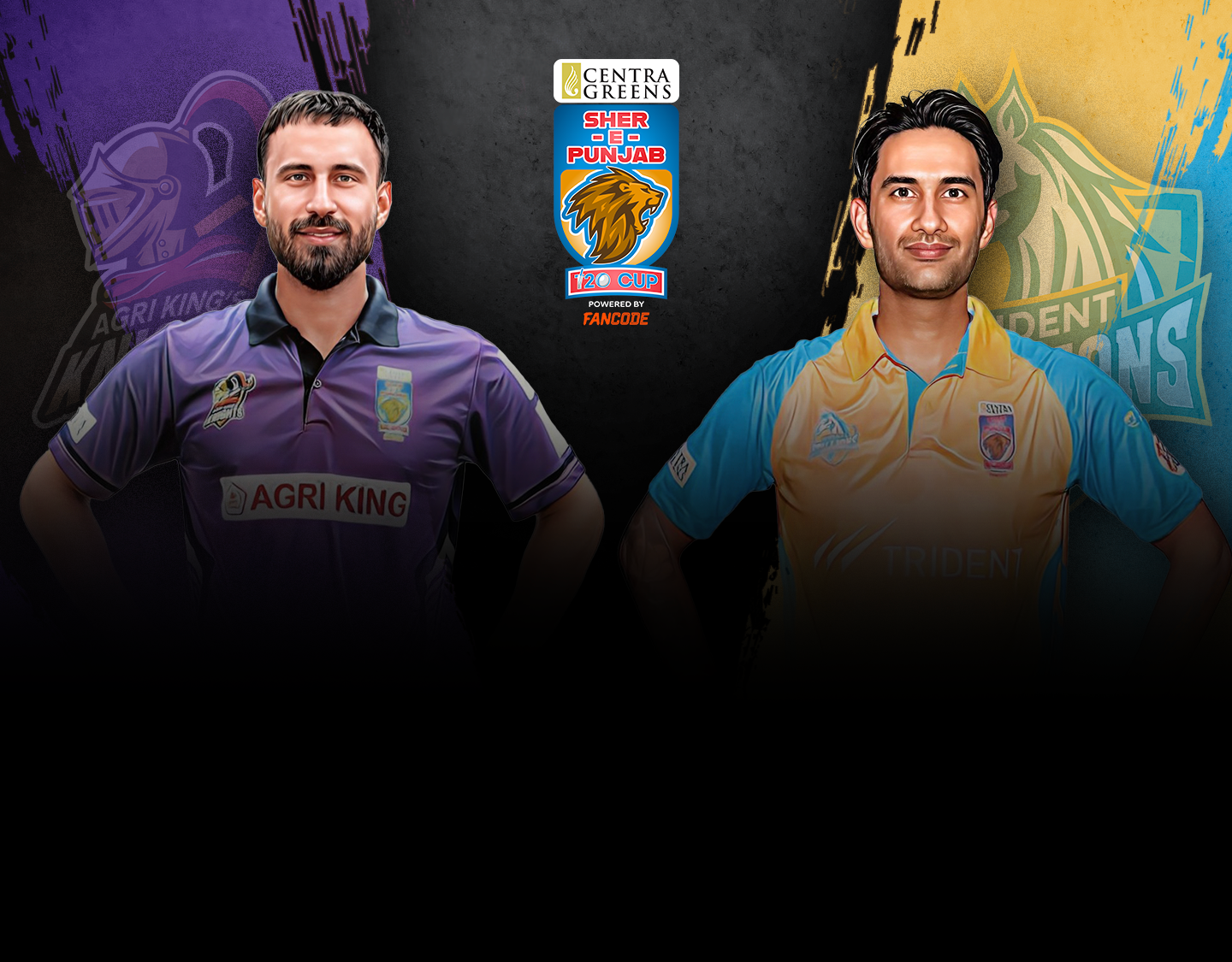 Match 11 of sher e punjab t20 cup: agri king's knights vs trident stallions banner