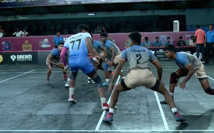 Ezumalai Moorthy's heroic tackle against Hampi Heroes