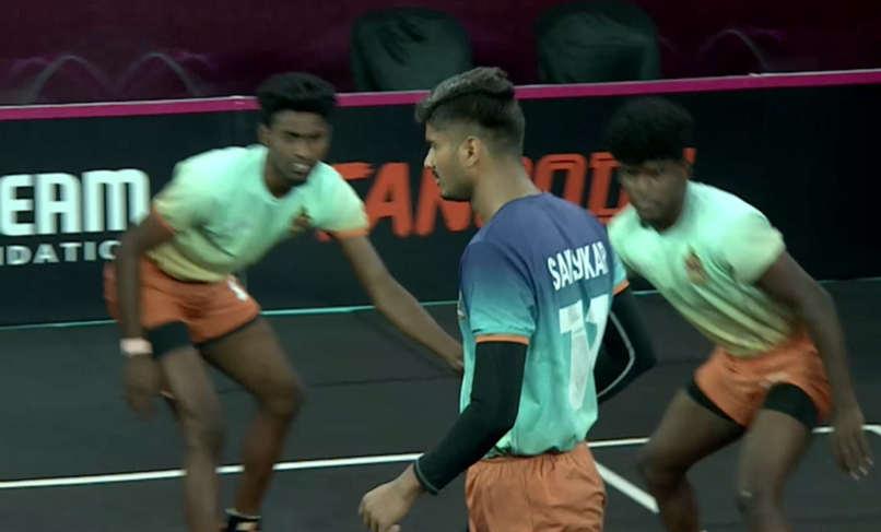 Sanskar Mishra runs rings around defenders