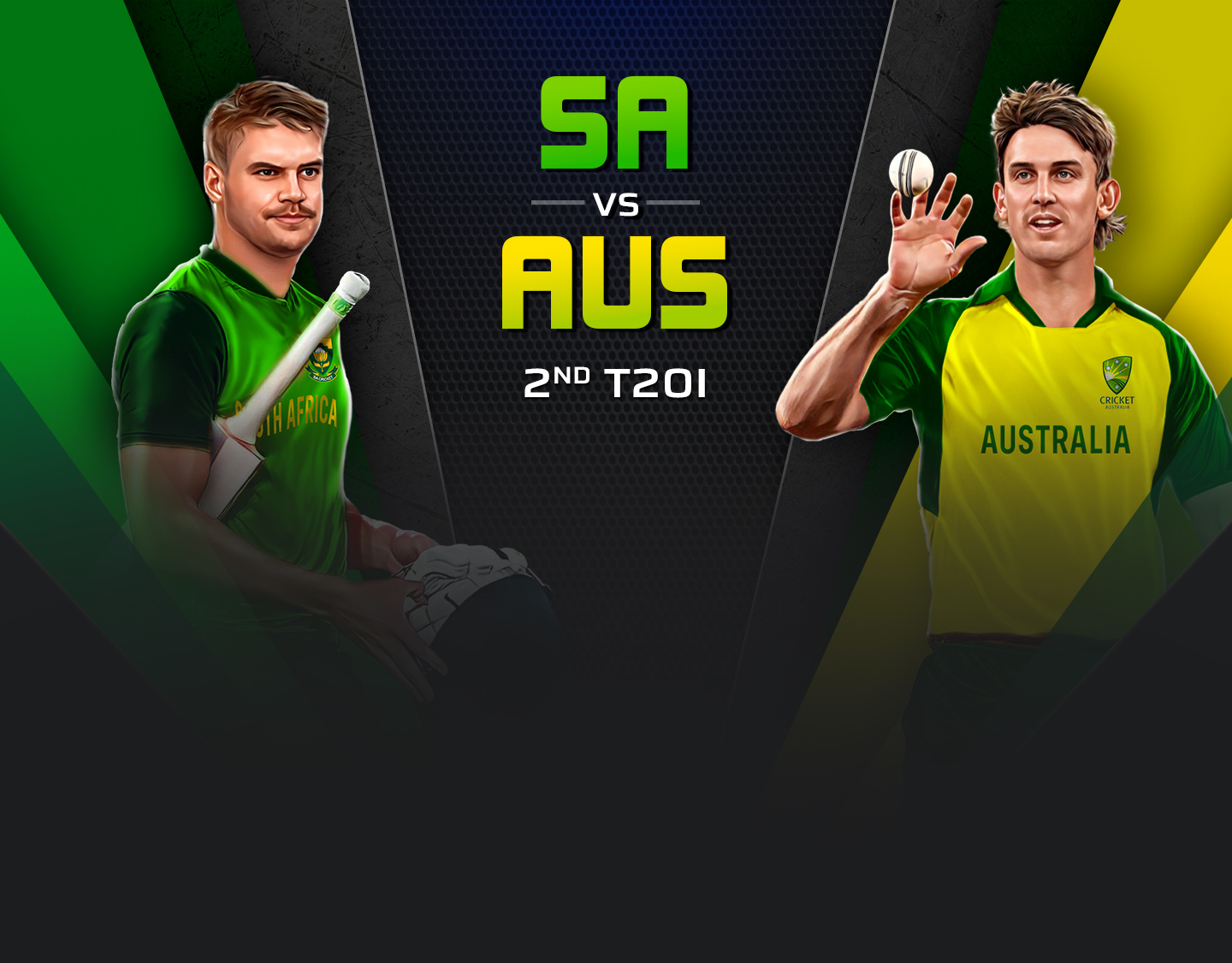 2nd t20i of australia tour of south africa, 2023: south africa vs australia banner