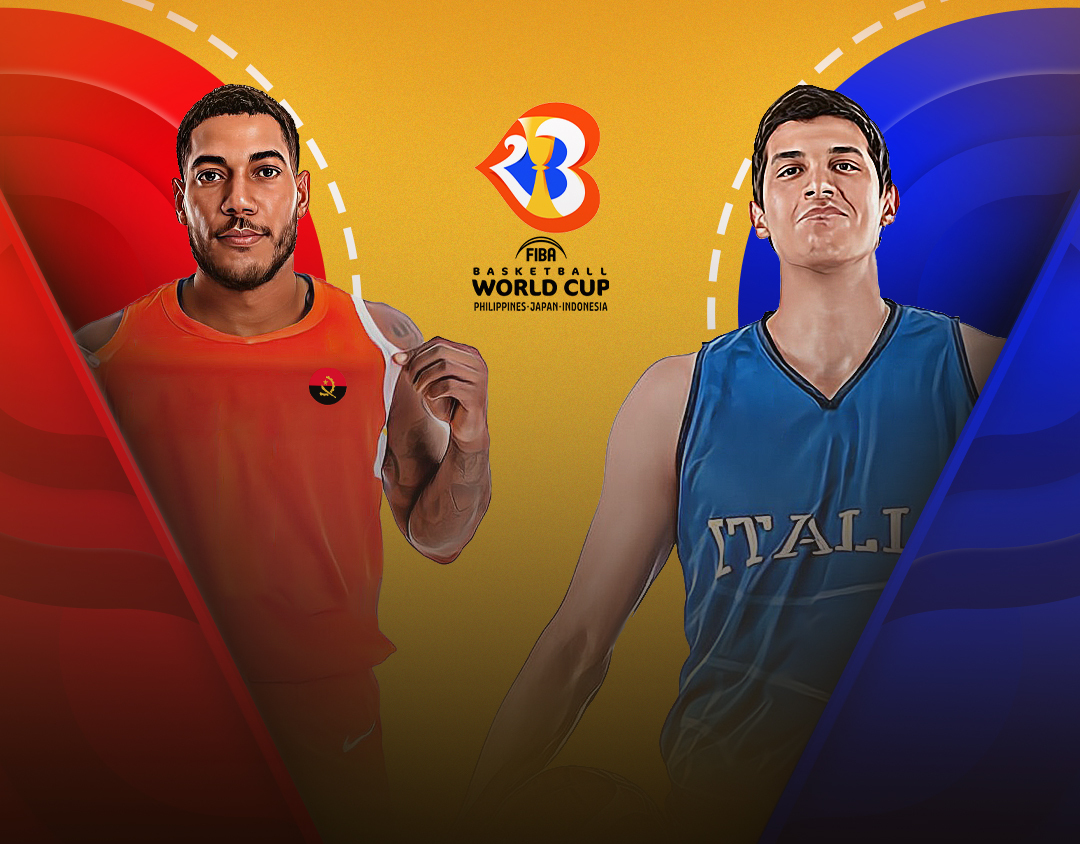 Match #1 of fiba basketball world cup 2023 banner