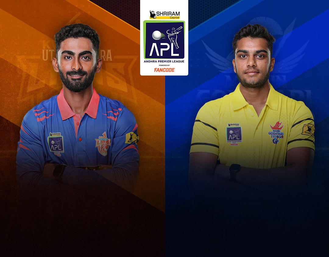 Eliminator of shriram capital apl: uttarandhra lions vs godavari titans banner