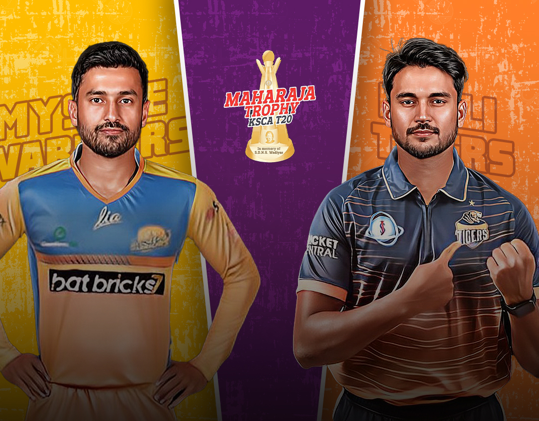 Match 15 of shriram capital maharaja trophy ksca t20: mysore warriors vs hubli tigers banner