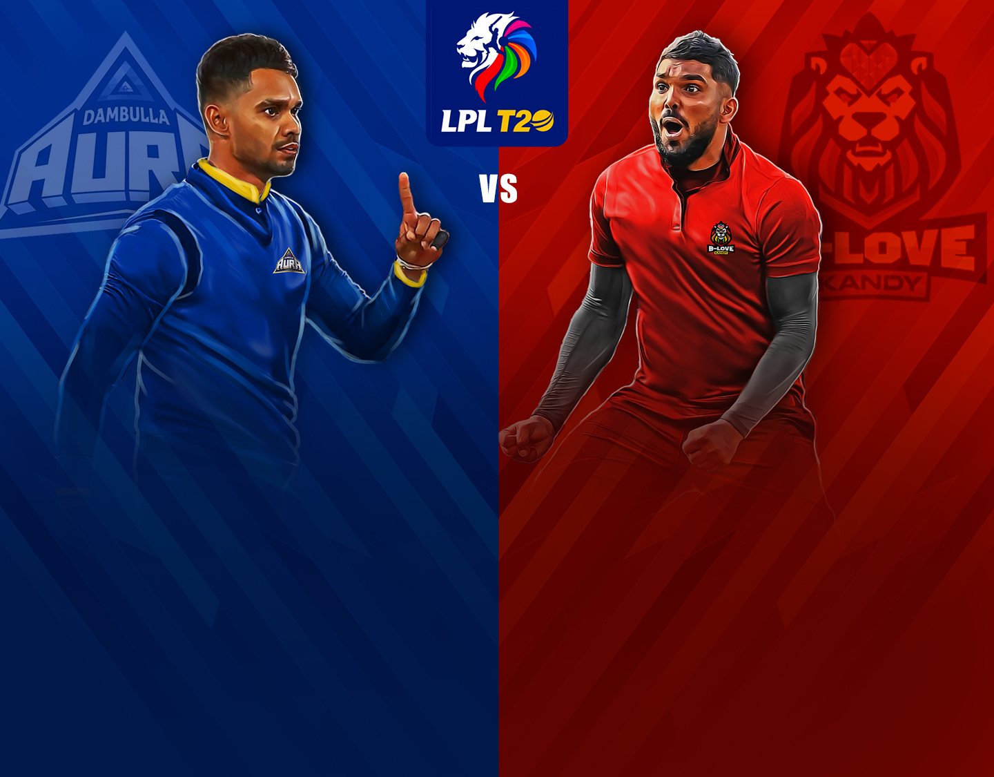 Final of lanka premier league, 2023: dambulla aura vs b-love kandy banner