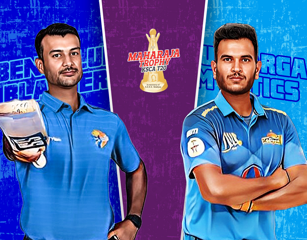 Match 24 of shriram capital maharaja trophy ksca t20: kalyani bengaluru blasters vs gulbarga mystics banner