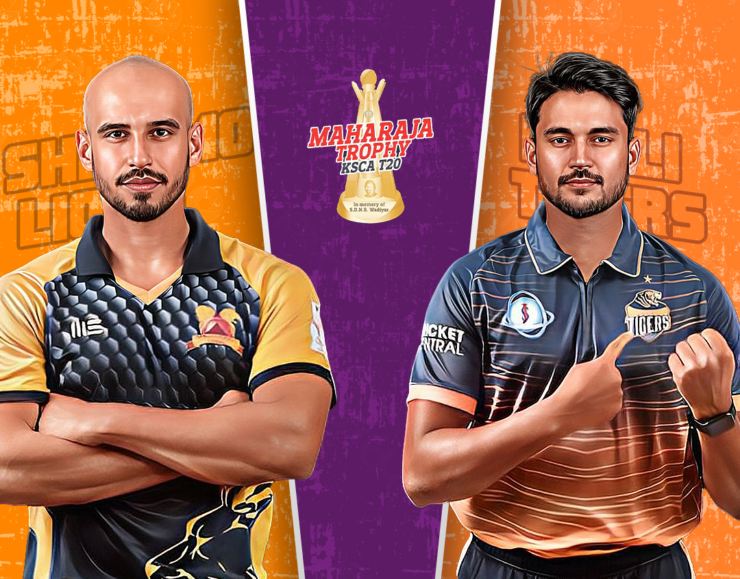 Match 26 of shriram capital maharaja trophy ksca t20: shivamogga lions vs hubli tigers banner