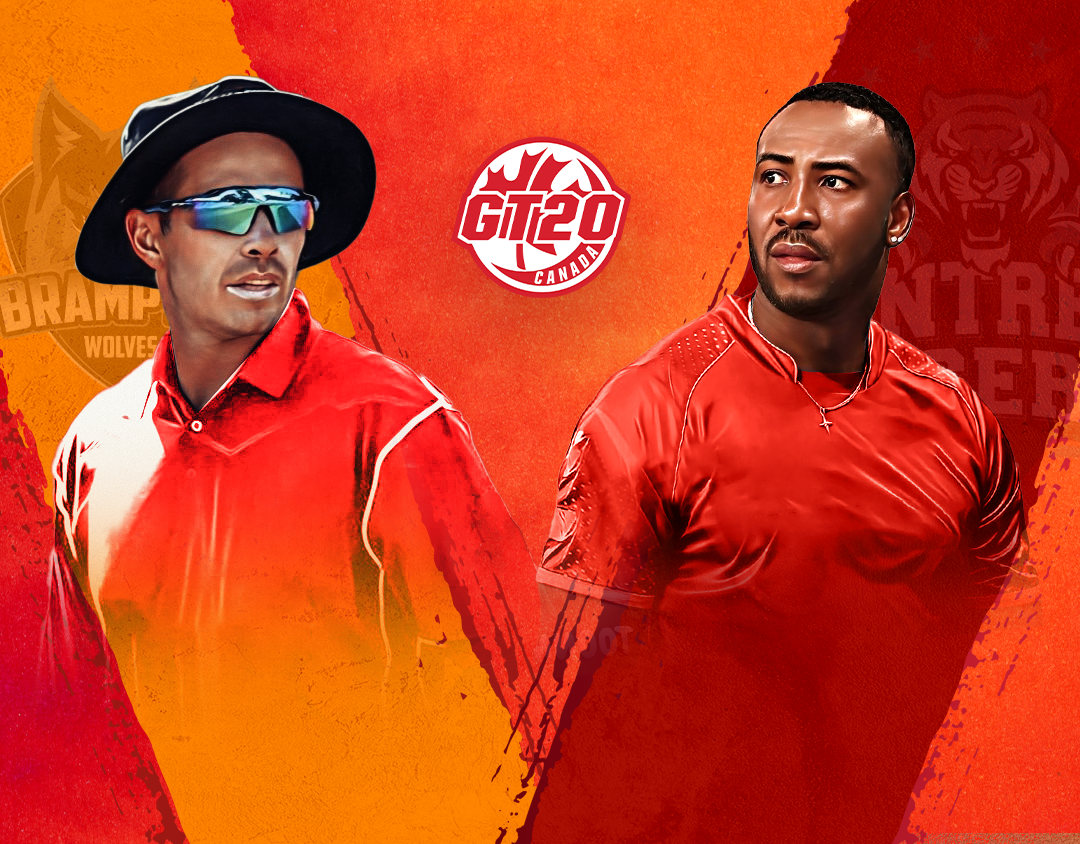 Eliminator of global t20 canada, 2023: brampton wolves vs montreal tigers banner