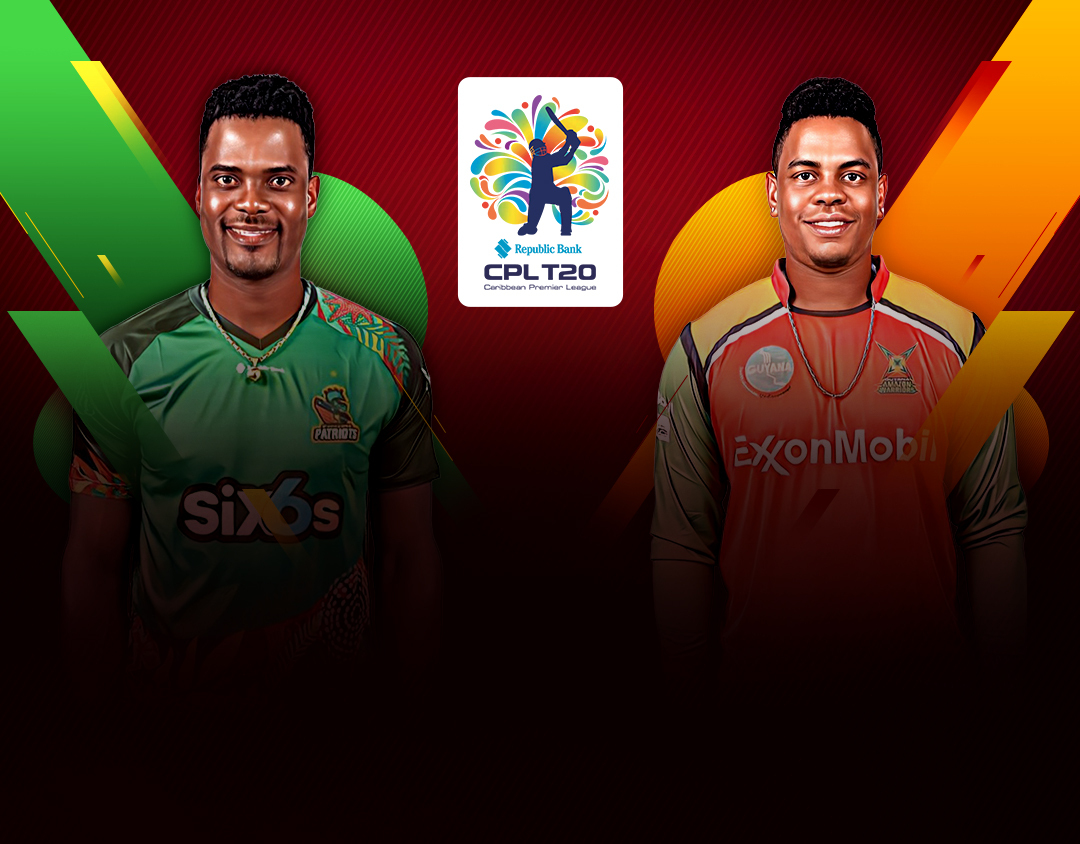 Match 8 of republic bank cpl t20: st kitts and nevis patriots vs guyana amazon warriors banner