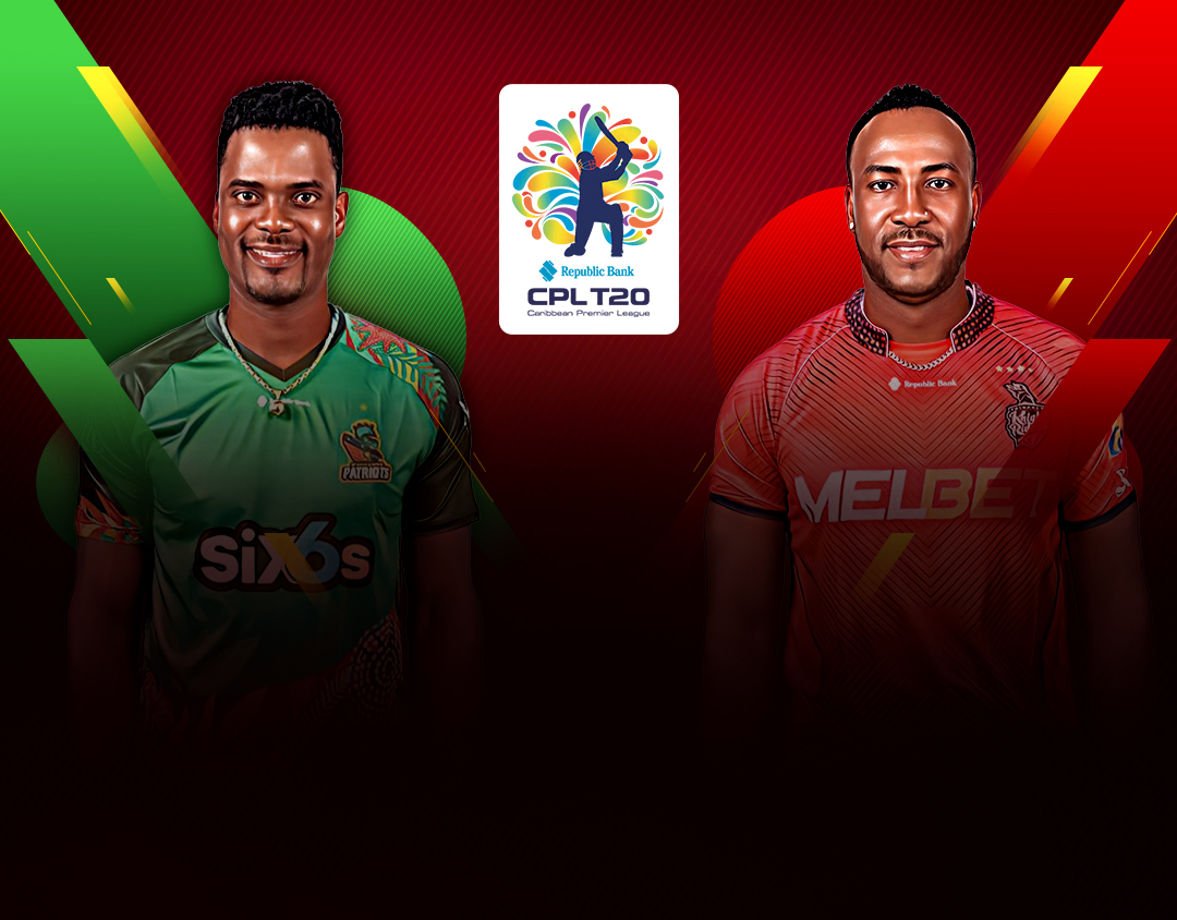 Match 12 of republic bank cpl t20: st kitts and nevis patriots vs trinbago knight riders banner