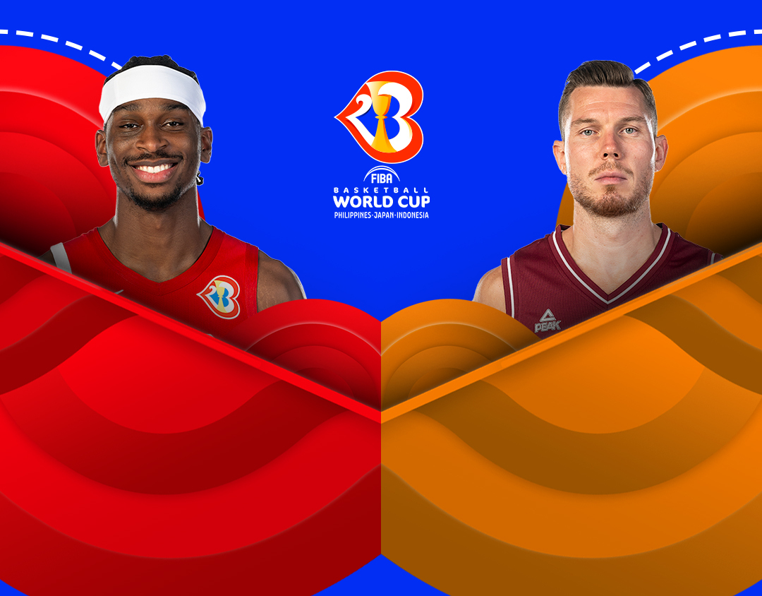 Match #40 of fiba basketball world cup 2023 banner