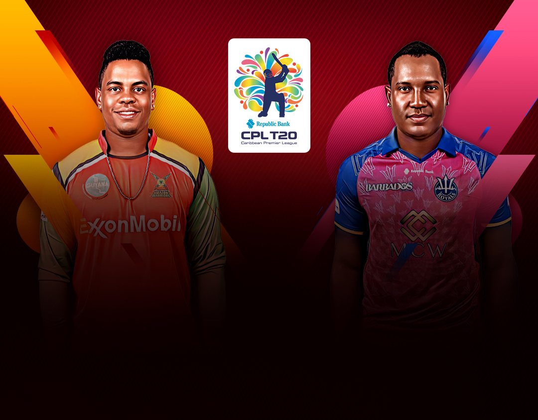 Match 30 of republic bank cpl t20: guyana amazon warriors vs barbados royals banner