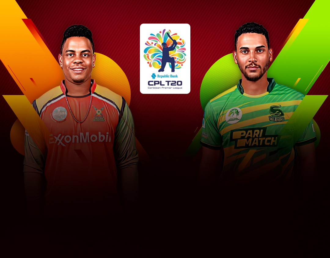 Match 15 of republic bank cpl t20: guyana amazon warriors vs jamaica tallawahs banner