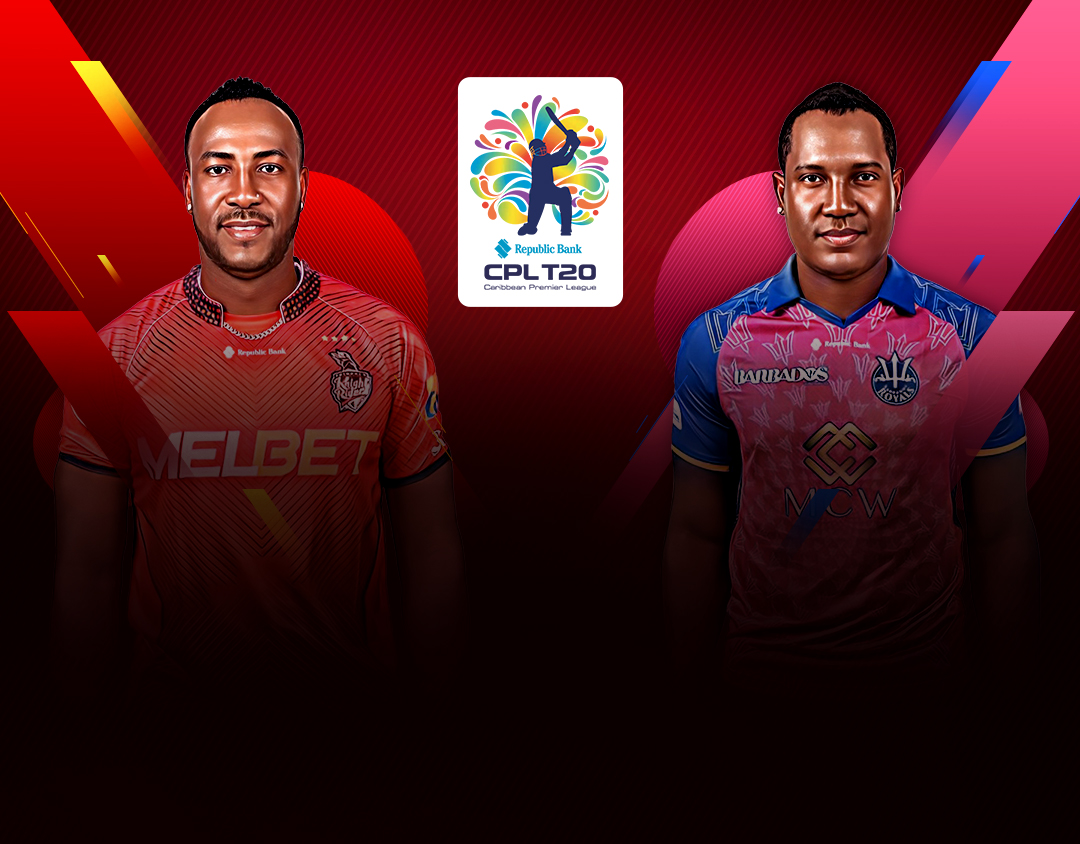 Match 20 of republic bank cpl t20: trinbago knight riders vs barbados royals banner