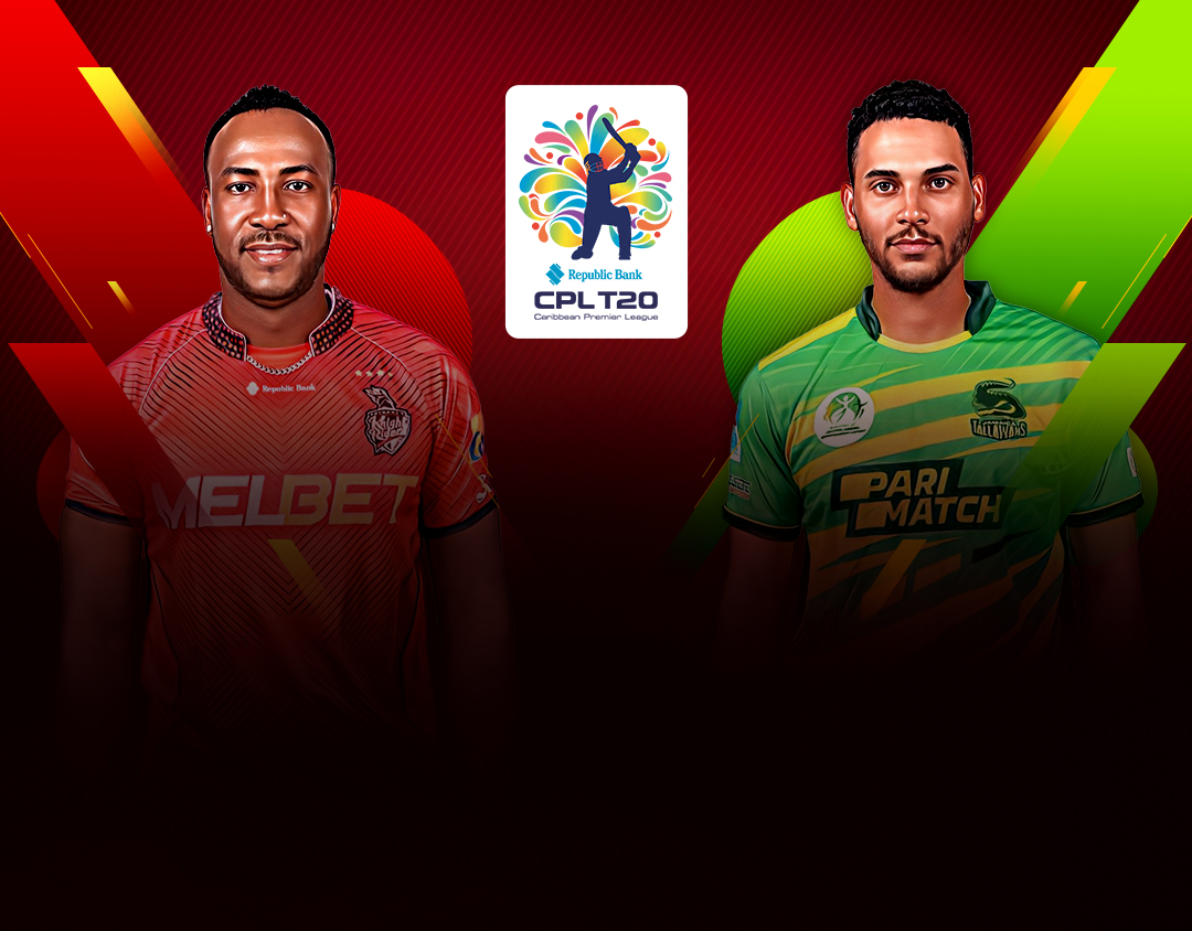 Match 22 of republic bank cpl t20: trinbago knight riders vs jamaica tallawahs banner