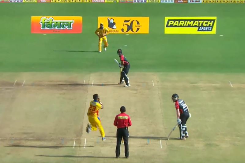 24 runs and a wicket in an over! Spectacular display of cricket at KSCA T20