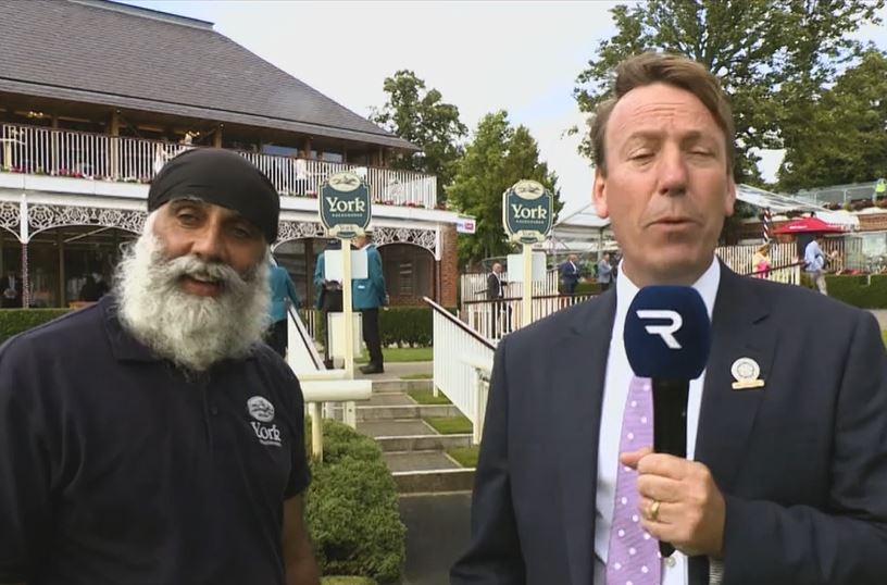 Ground staff Davinder Singh's chat with William Derby
