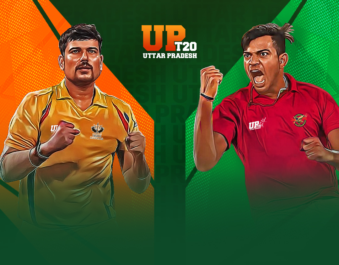 Match 24 of jio uttar pradesh t20: kashi rudras vs kanpur superstars banner