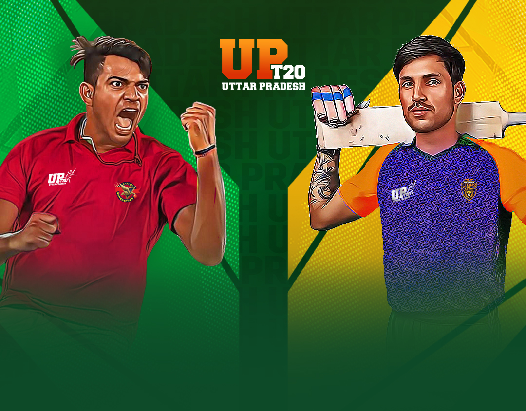 Match 27 of jio uttar pradesh t20: kanpur superstars vs gorakhpur lions banner