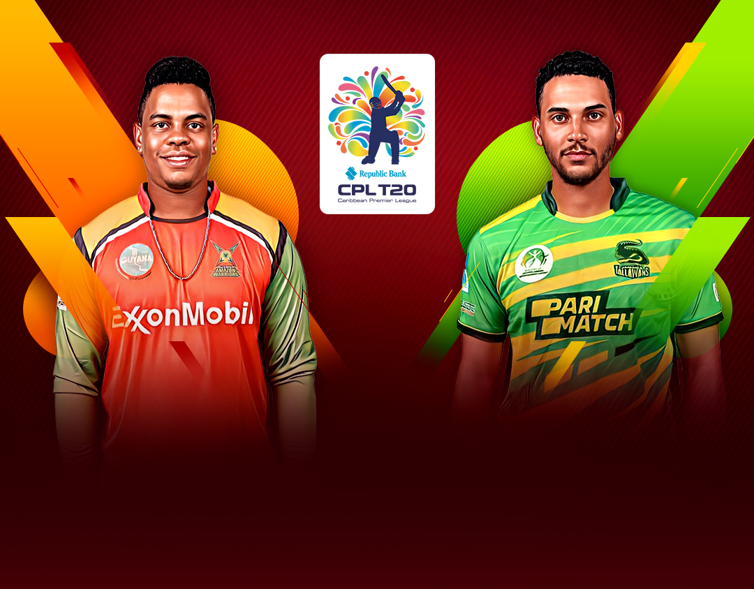 Qualifier 2 of republic bank cpl t20: jamaica tallawahs vs guyana amazon warriors banner