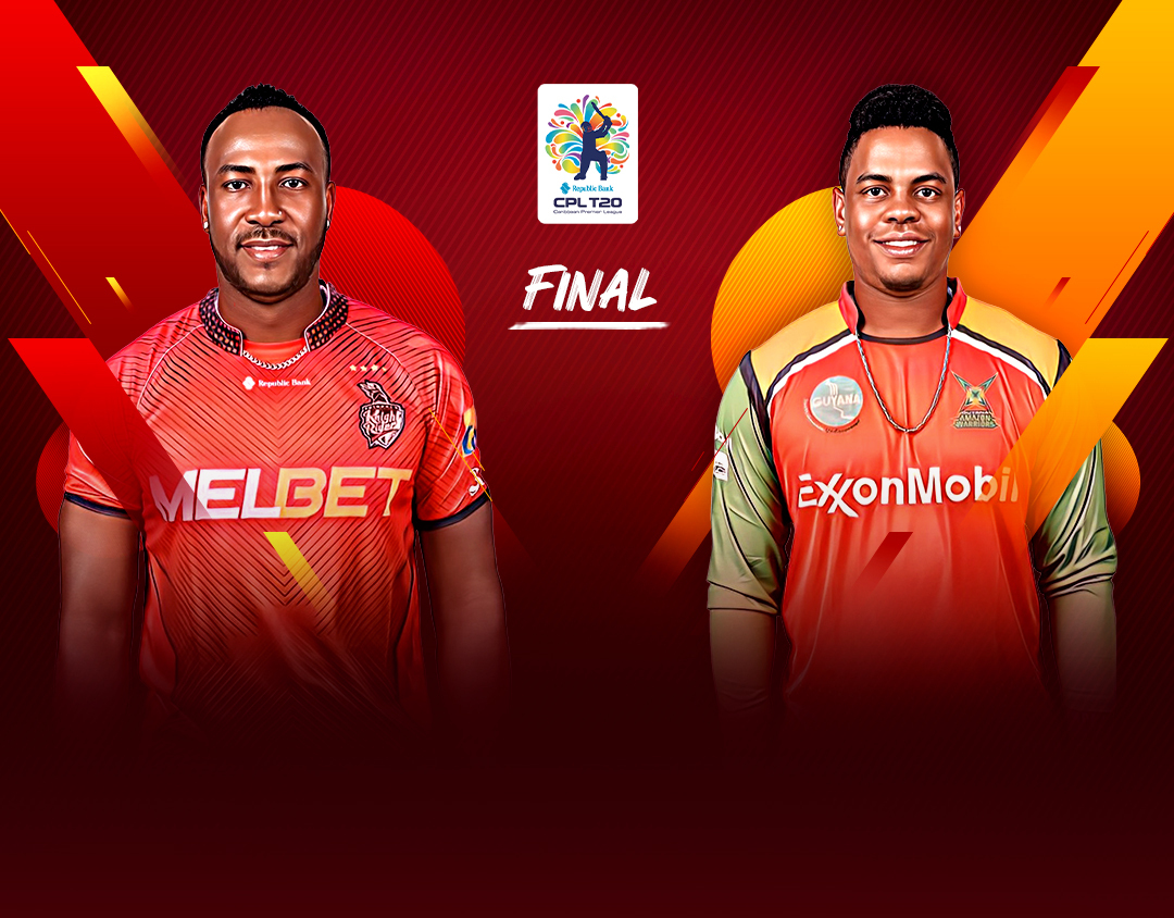 Final of republic bank cpl t20: trinbago knight riders vs guyana amazon warriors banner