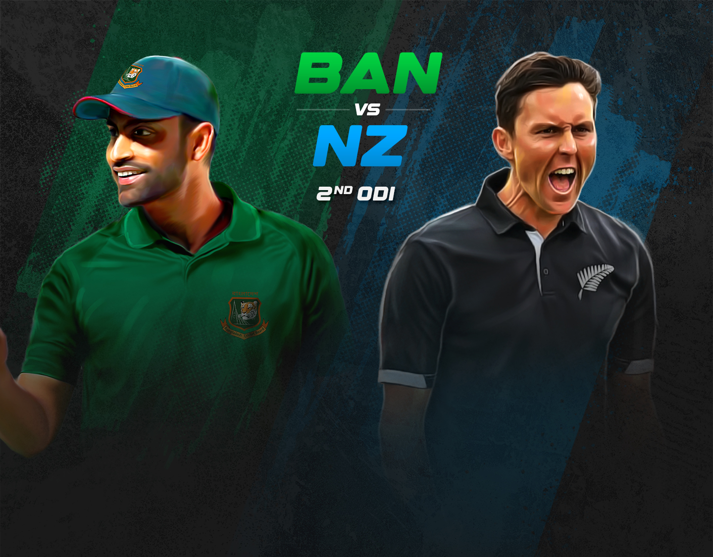2nd odi of new zealand tour of bangladesh, 2023: bangladesh vs new zealand banner