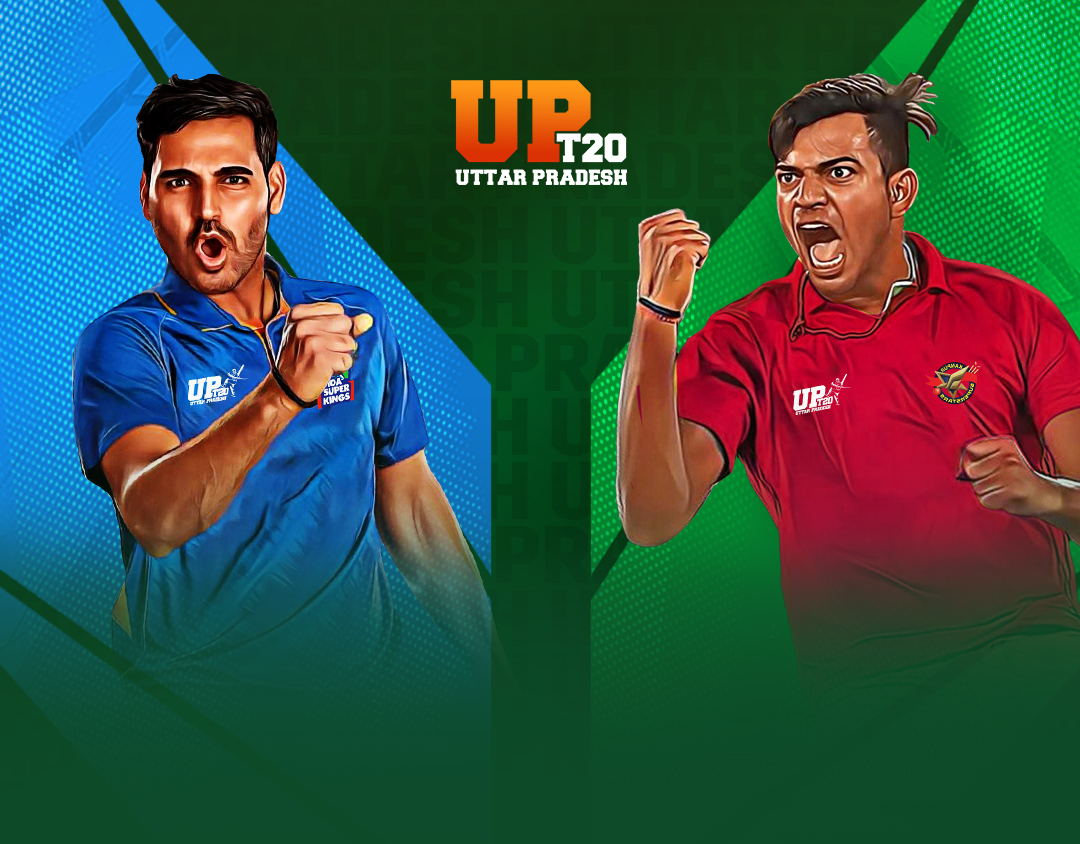 Match 16 of jio uttar pradesh t20: noida super kings vs kanpur superstars banner