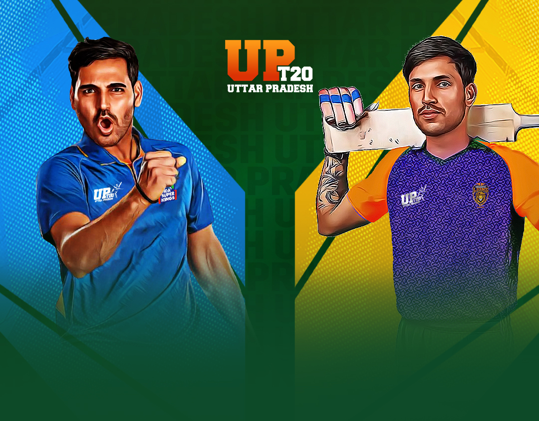Match 19 of jio uttar pradesh t20: noida super kings vs gorakhpur lions banner