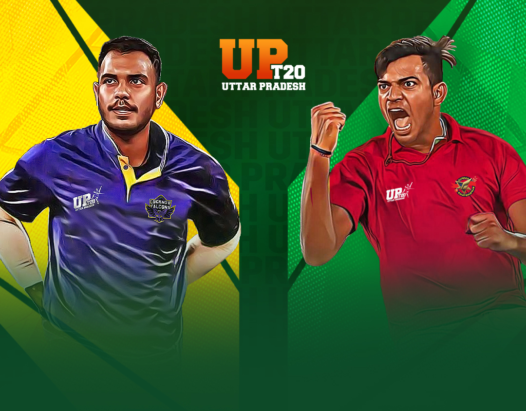 Match 21 of jio uttar pradesh t20: lucknow falcons vs kanpur superstars banner