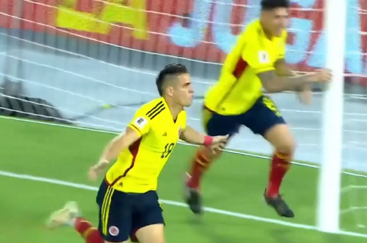 Borre's early 2nd-half strike gives Colombia 3 points against Venezuela