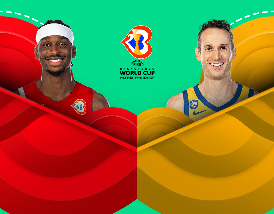 Match #64 of fiba basketball world cup 2023 banner