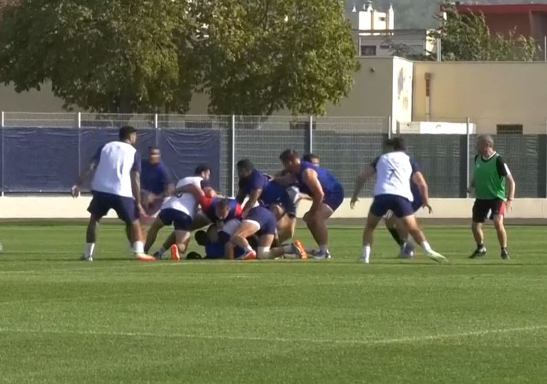 France train ahead of meeting with Pool A minnows Namibia