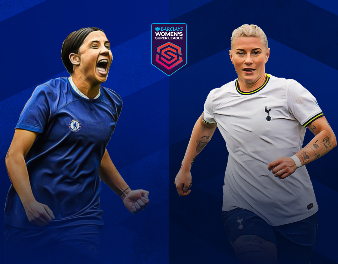 Match #2 of barclays fa women's super league 2023-24 banner