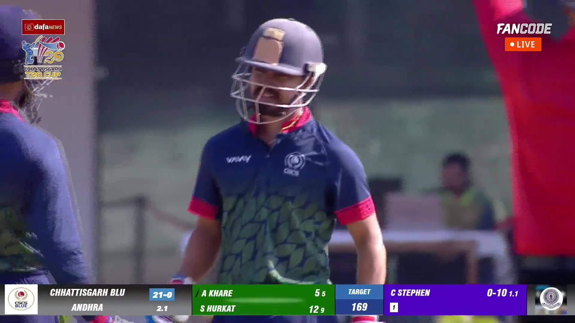 Six! Khare Picks Up The Ball Very Well And Dispatches It For A Maximum