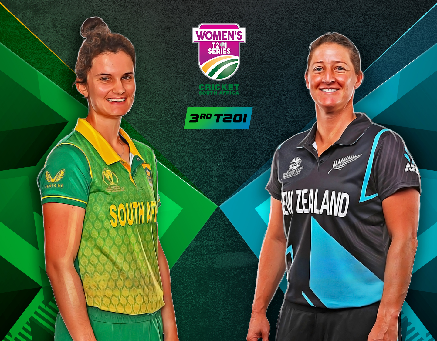 3rd t20i of new zealand women tour of south africa, 2023: south africa women vs new zealand women banner